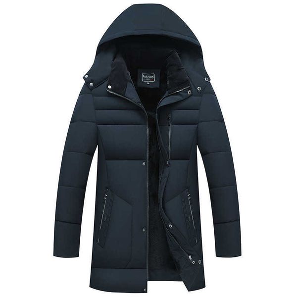

dad's winter coat middle-aged and old down jacket men's plush thickened padded, Black