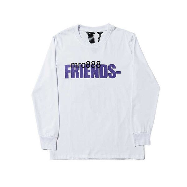 

men's t-shirts purple hip hop print men's and women's casual long sleeve t-shirt lining, White;black
