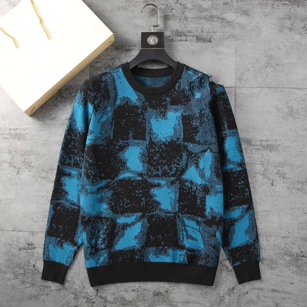 

designer sweater men women senior wool classic leisure sweatshirt embroidery knitwear man clothing winter warm clothes knitted long-sleeved, White;black