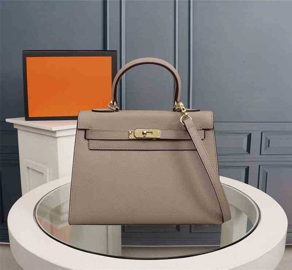 

good single shoulder bag 2022 tide female leather oblique cross platinum portable hand palmprint bride redtrendy design niche