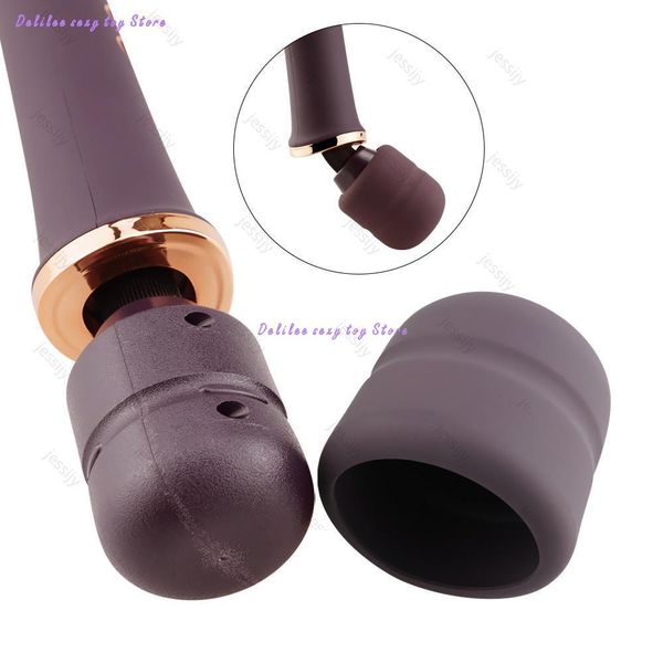 

costumes 10 speed powerful magic sextoy vibrators usb charge av wand massager toys for women masturbator shop cosplay, Black