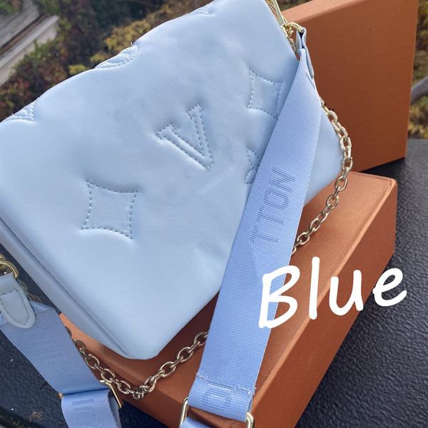 

2022 new fashion cousin shoulder bags designer women handbags purses chain ceossbody double strap with box