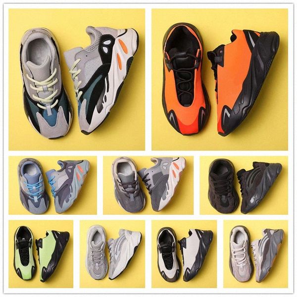 

kids shoes 700 v2 kid toddlers children boys sneakers girls and boys running shoe skeleton trainers youth designer toddler athletic infants, Black