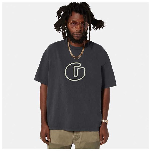 

summer designers t shirts galleryy depts loose tees fashion brands fashion american high street used washing water letter limited printing v, White;black