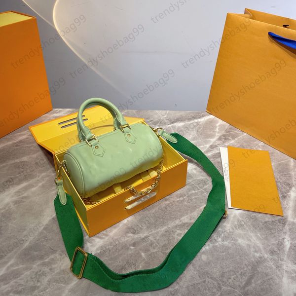 

designer pillow bag women genuine leather shoulder bags embroidery detachable shoulder strap mini handbag