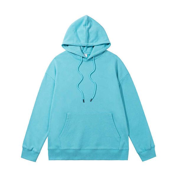 

chaopai hoodie men's solid color autumn 320g terry couple's clothes men, Black
