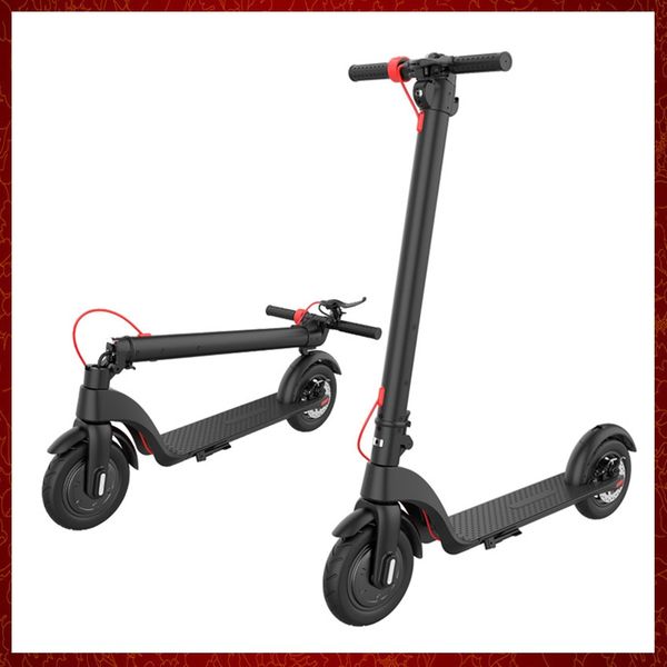 

off-road air wheel folding atv electric scooter 350w 36v/6.5ah 8.5 inch tires brushless motor 25km mileage ip54 skateboard escooter light we