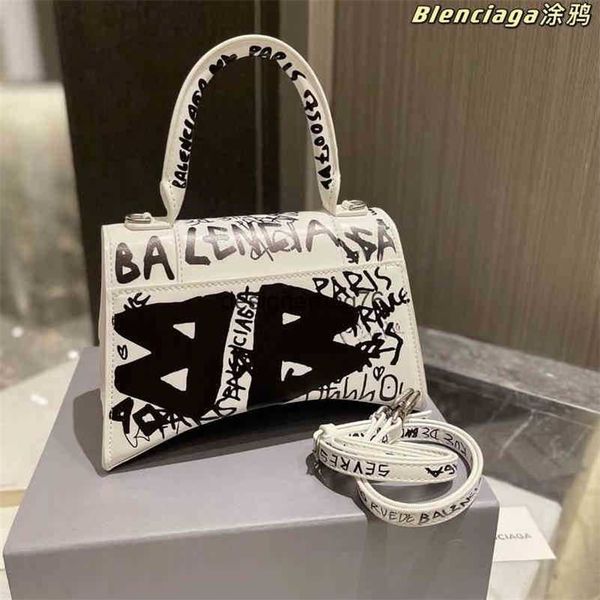 

bags 2022 hourglass designer designer graffiti mini xs fashion leather single shoulder messenger women's balenciga u6dd