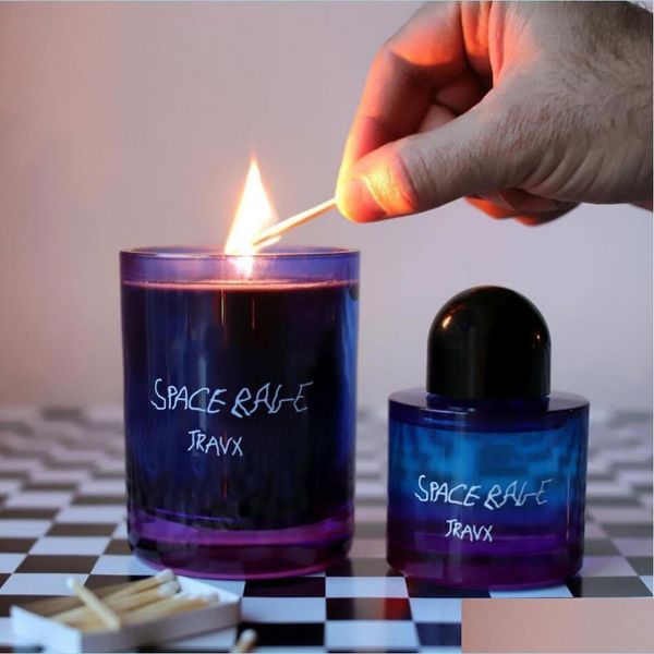 

incense byredo space rage travx per 100ml and fragrance candle 240g bougie solid parfum edp spray for men women perd wax long cologn dh9z6