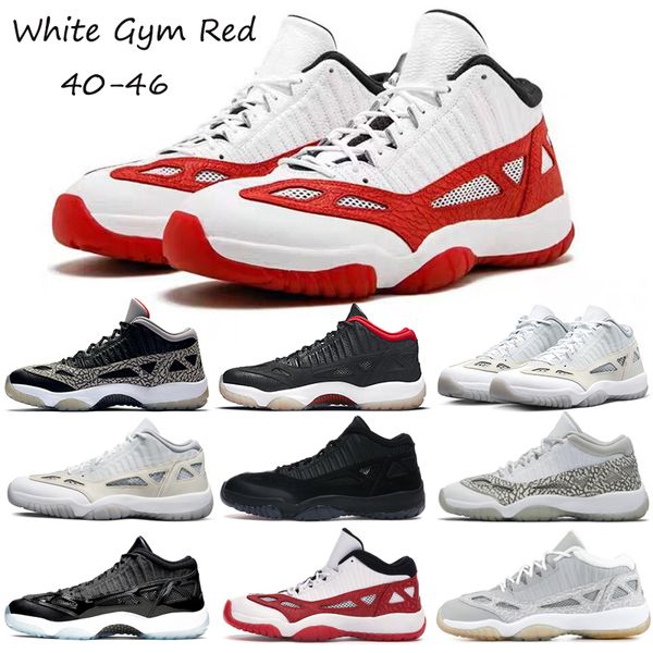 

men women jumpman basketball shoes 11s referee pe silver zest space jam white gym red outdoor sports sneakers with box