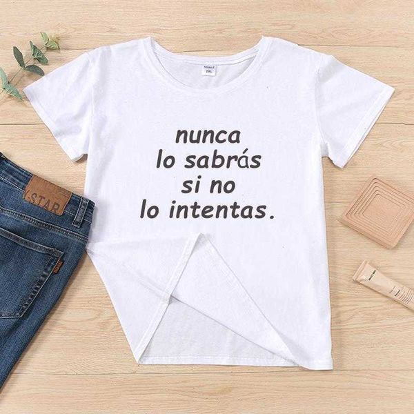 

youll never know unless you try hipster aesthetic women t-shirts basico, White