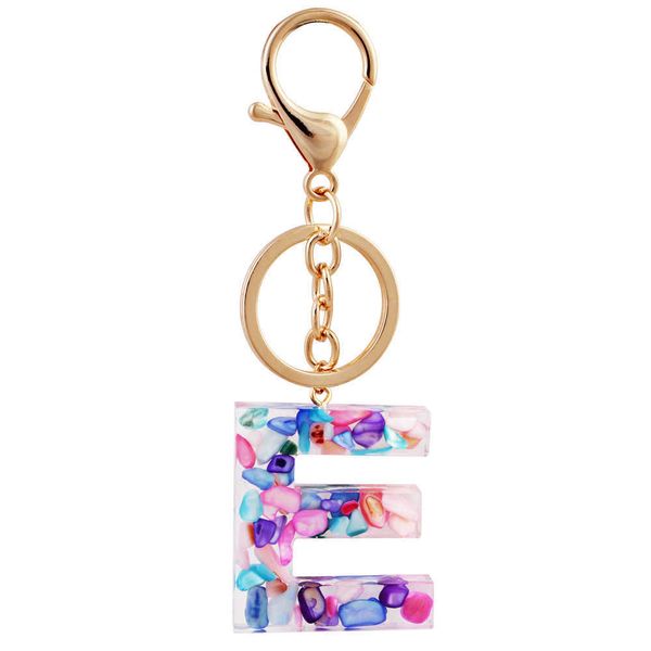 

26 letter keychain alphabet keyring wristlet wrist strap key organizer holder cartoon accessories simple and creative fashion match colorful, Silver