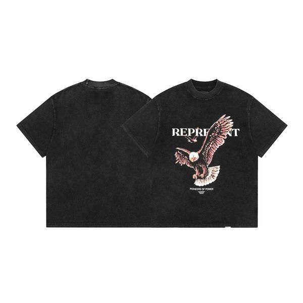 

men women represent t shirt summer europe mens shirts paris designer luxury clothing color letter print casual tees cool hip hop short sleev, White;black