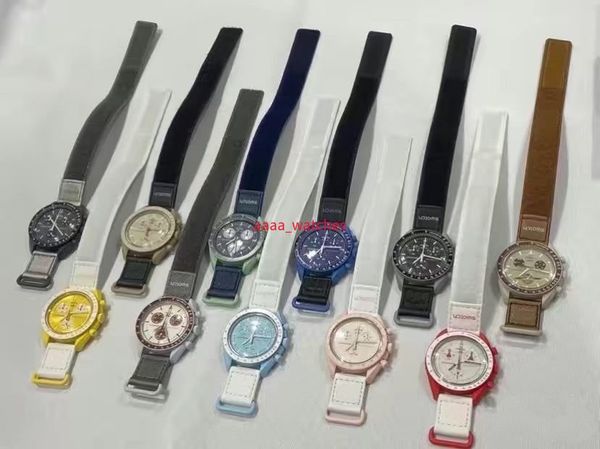 

2023AA New Couple Watch Multifunction alloy Case Weight Moon Watches For Men Ladies Business Chronograph Explore Planet Clock fashion accessories Top watches