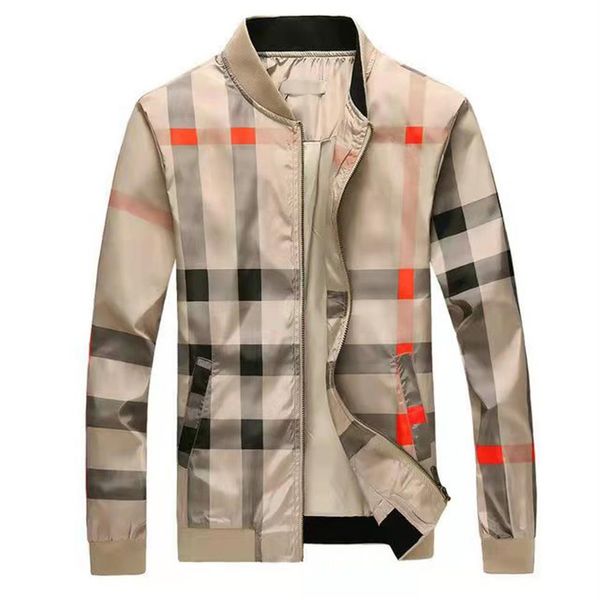 

2021 new fashion jacket men winter autumn slim fit designer zipper mens zipper red jacket men casual jacket slim plus m-3xl2936, Black;brown