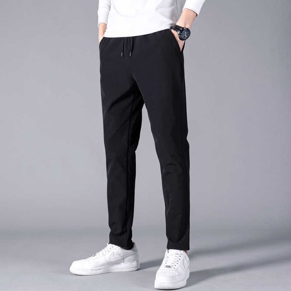 

pants men's spring and autumn sports casual new straight tube loose legged style, Black