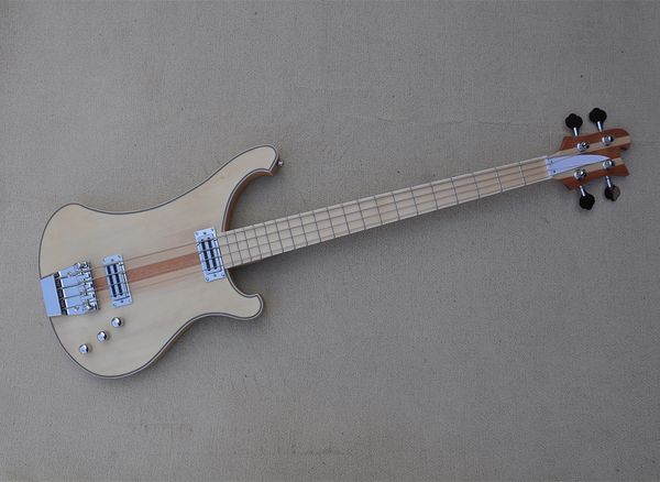 

4 strings electric bass guitar with maple fretboard neck through body customizable