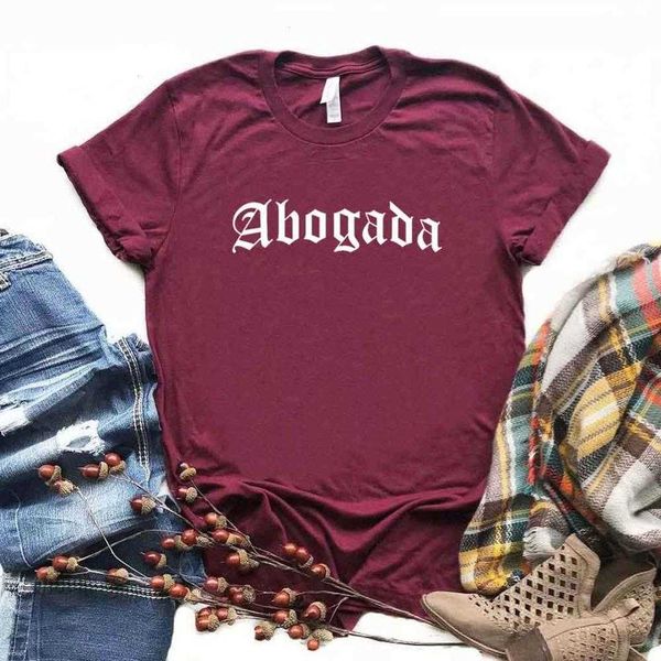 

abogada latina print women tshirts womens t shirt casual funny for lady tee, White