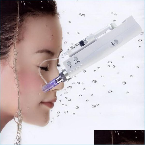 

beauty microneedle roller mini mesotherapy meso gun derma pens dr pen micro needle stamp anti aging facial skin care beauty hine wit dhknd