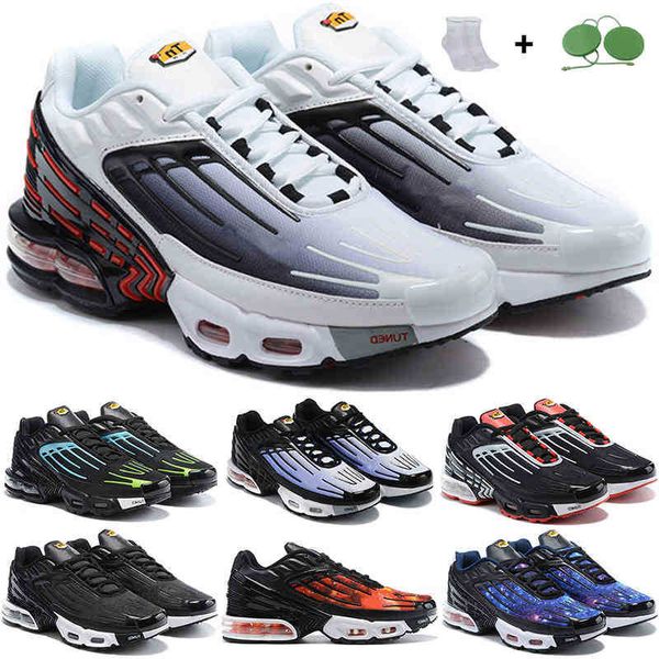 

running shoes sports trainers triple black iridescent white laser blue bred hyper violet sunset comfortable mens outdoor colorful tn plus 3