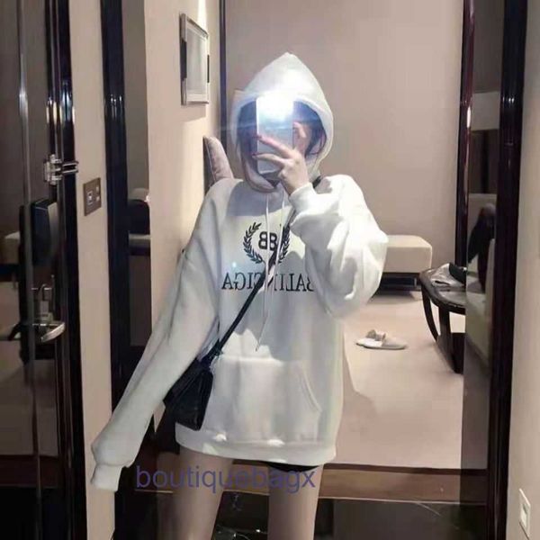 

designer mens hoodie balencigas sweater women hoodies pullover casual hooded sweatshirt new casual hoodie loose and versatile d, Black