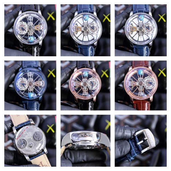 

montre de luxe luxury watch quartz movement steel case leather strap mens watches wristwatches, Slivery;brown