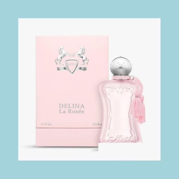 

perfume bottle luxury brand delina la rosee per 75ml for woman parfums de marly long lasting time good quality high fragrance capact dhaso