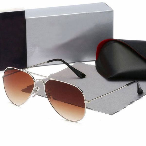 

booe ban men classic brand retro women sunglasses pilot luxury designer eyewear metal frame gradient sun glasses 58mm uv protection spectacl, White;black