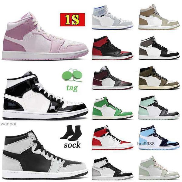 

2023 11s mens big size us 13 basketball shoes authentic jumpman 1 vintage dark mocha stage haze wheat valentines day rebellionaire royal to, Black