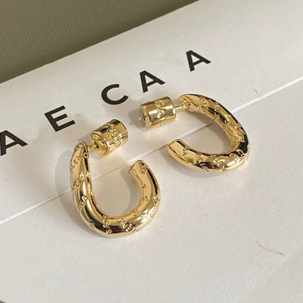

luxury style brand earrings charm art designer jewelry earrings selected premium quality gifts popular young styles size 18k gold plating ne, Golden
