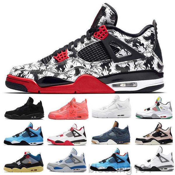 

with box arrival starfish men shoes women union x jumpman 4 4s basketballs sail denim trainers what the sports sneakers stock k222, Black