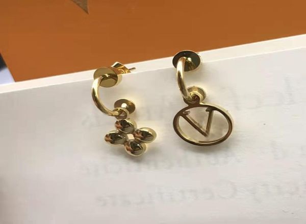 

fashion stud simple earrings suitable for men women ear clip ears studs highquality 4 styles6422352, Golden;silver