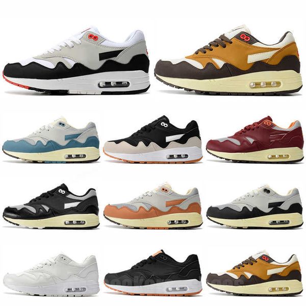 

casual running shoes 1 saturn gold baroque brown amsterdam dark green men women london cactus jack cave stone sneakers trainers size 36-45, Black