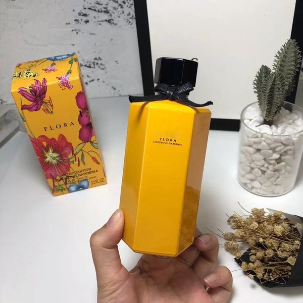 charming flora yellow women perfume 100ml 3.3 fl.oz eau parfum woman long lasting good smell