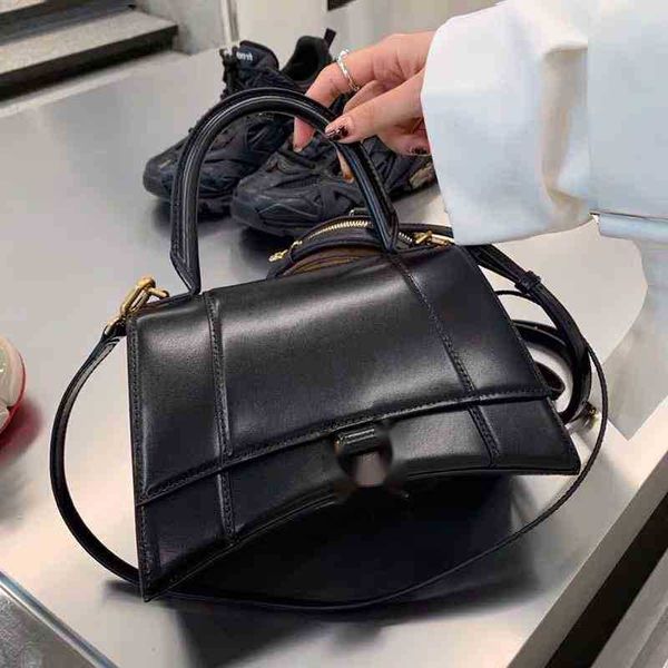 

bags handbags designer balencigas leather red paris hourglasss same net crocodile pattern versatile single shoulder