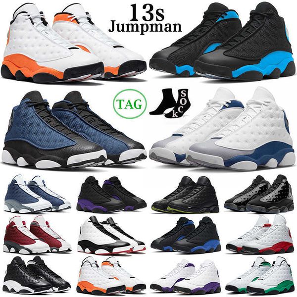 

fashion 13 13s mens basketball shoes university blue hyper royal red flint wolf grey brave obsidian del sol french italy men women