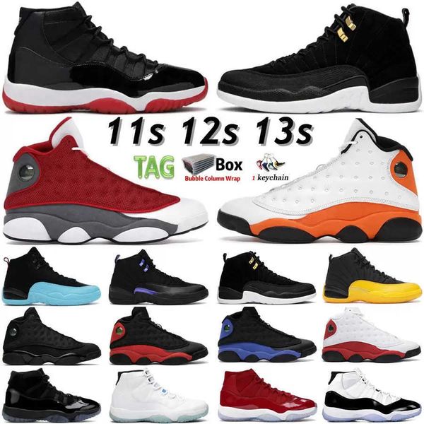

2023 high shoesbasketball shoes 11s sneakers men women 12s utility grind reverse flu game twist legend blue low bright citrus 13s red flint, Black
