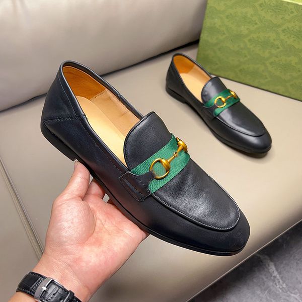 

2023 men's casual shoes luxury designer shoes leather brown black men's casual designer dress shoes wedding shoes non-slip 38-46n