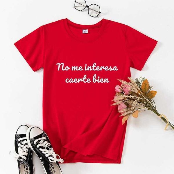 

im not interested in liking tee you funny t-shirt summer women short sleeve, White