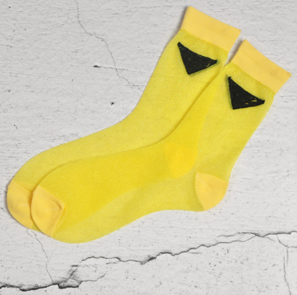 

socks & hosiery bright silk bunching luxury designer alphabet summer stockings women's paris style sock, Black