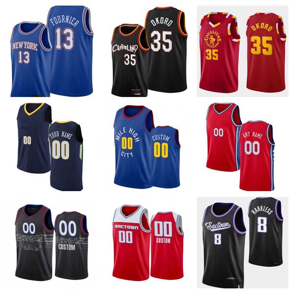 

75th custom jersey denver''nuggets''men women youth 5 will barton 10 bol bol 7 facundo campazzo 31 vlatko cancar basketb, Black;red