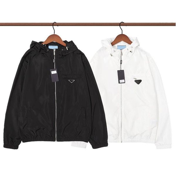 

2023 summer new pr jacket designer style triangle emblem high-end jacket for men and women with loose sun protection clothing, Black;brown