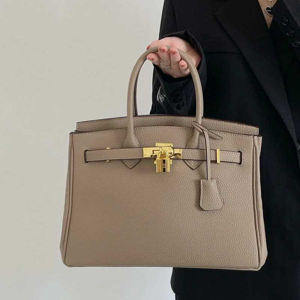 

birkins designer handbags bag genuine women's classic large capacity wedding portable lichee grain original logo leather zc