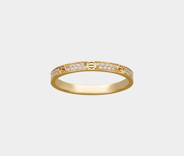 

love screw ring luxury designer jewelry for women paved diamonds gold rings titanium steel alloy goldplated 2022 fashion accessor1742658, Silver