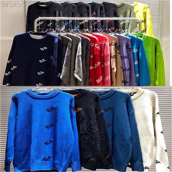 

long sleeve designer sweater pullover jumpers brand hoodie letter print keep warm lovers' loose senior classic casual leisure streetwea, White;black