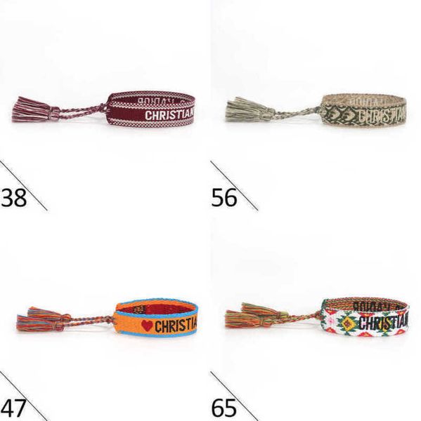 

bracelets luxury fashion women's brand d bangle jewelry designer letter hand woven bracelet simple wrist bohemian rope trinket men girl, Golden;silver