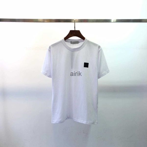 

2022ss t shirts for men stone summer island fashion designer luxury letter embroidery shirt mens clothing short sleeved women tees tshirts, White;black