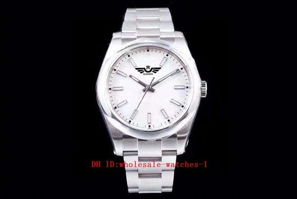 

nr maker watches 39mm 114300 oyster president white dial th-11.7mm sapphire asia 2836 movement mechanical automatic 904l mens watch men&#039, Slivery;brown