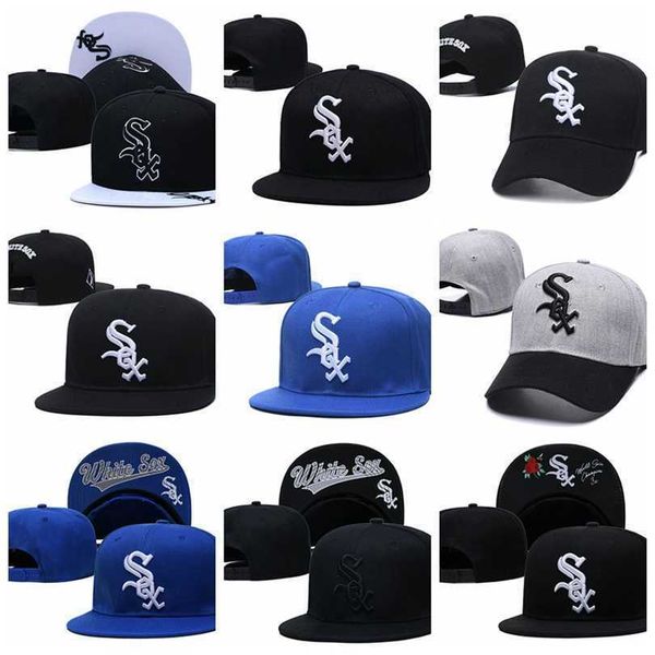 

21 styles white sox fashion cotton baseball caps snapback hats for men women men's visors bone gorras wholesale, Blue;gray