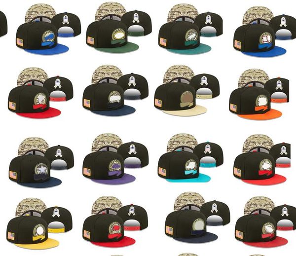 

kind of salute to service snapback hats football hat teams caps snapbacks adjustable mix match order all team kingcaps store 2022 fashion dh, Black;white